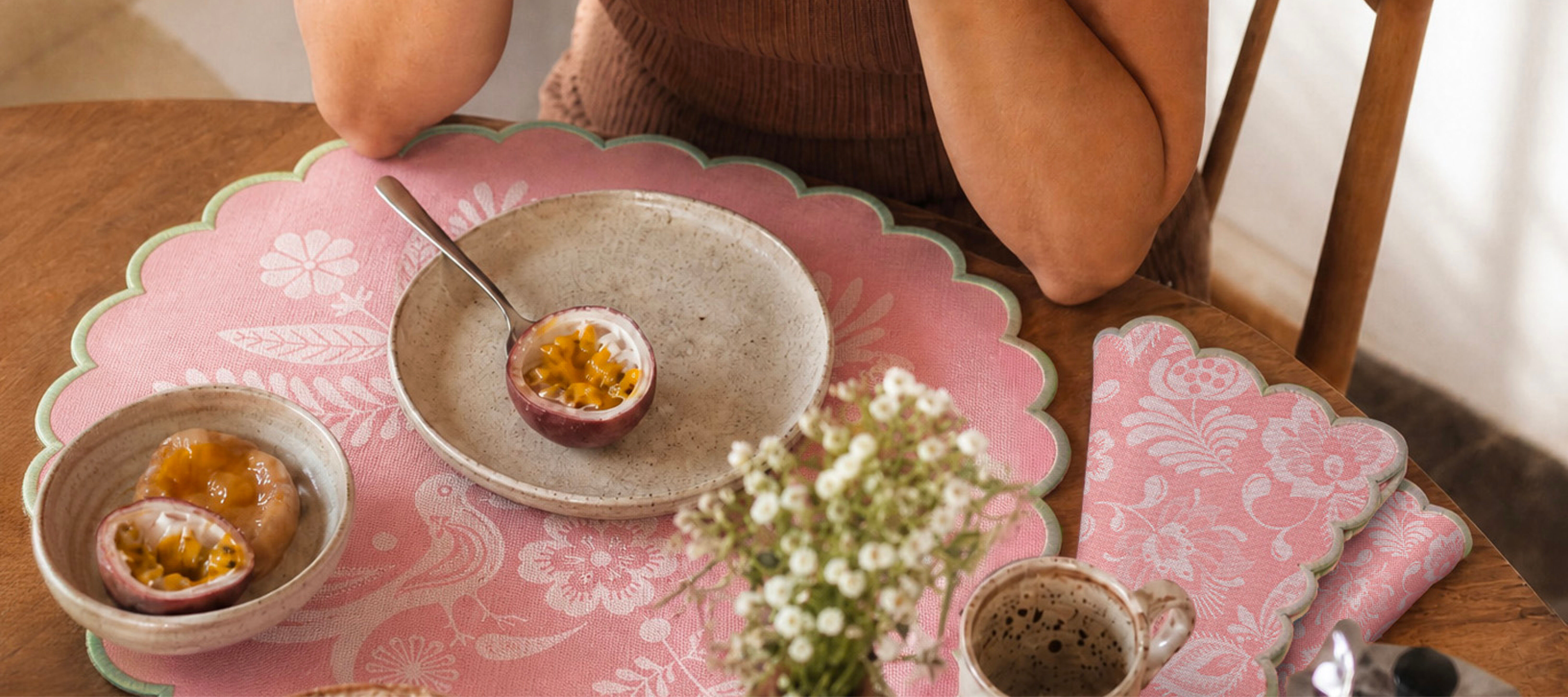 set de table rond alegria