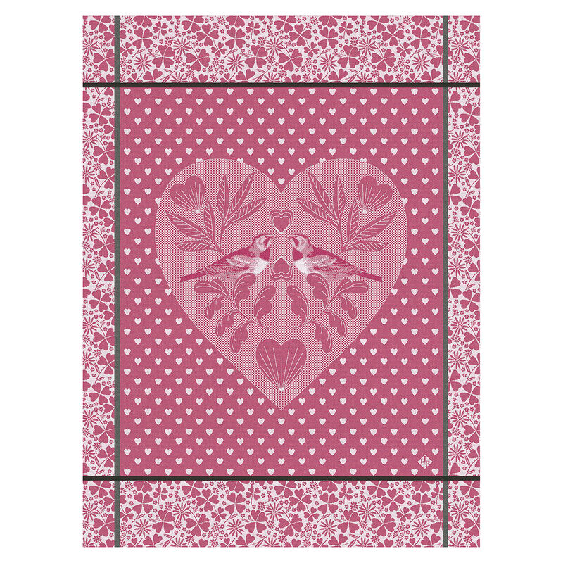 Paño de cocina Amour Pivoine 60x80 100% algodon, , hi-res image number 0