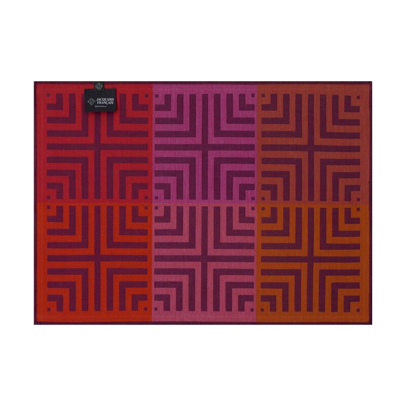 Individual Kaléidoscope Illusion prune 50x36 100% algodon, , hi-res image number 0