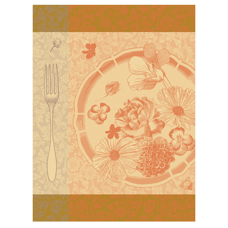 Paño de cocina Fleurs à croquer Capucine 60x80 100% algodon, , hi-res
