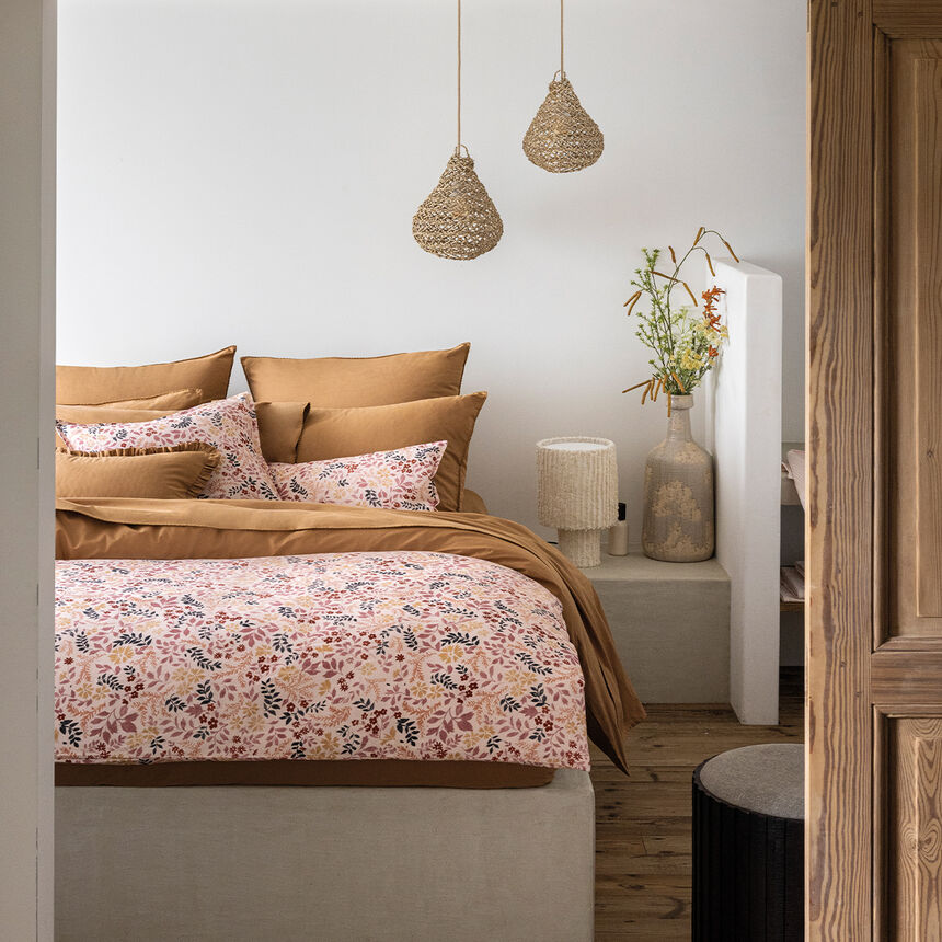 Funda de edred&oacute;n Campagne Rose 90X180 50% algod&oacute;n - 50% lino, , hi-res image number 0