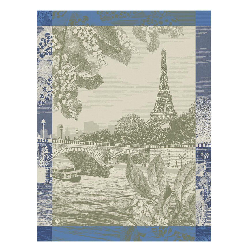 Pa&ntilde;o de cocina Paris sur seine Tuileries 60x80 100% algod&oacute;n, , hi-res image number 0