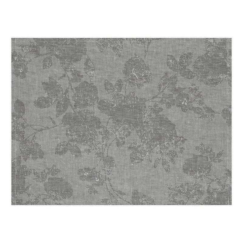 Individual antimancha Casual Flower Ardoise 45x35 100% lino, revestimiento acrílico, , hi-res image number 1