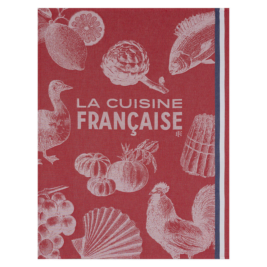 Pa&ntilde;o de cocina Gastronomie Rouge 60x80 100% algodon, , hi-res image number 1