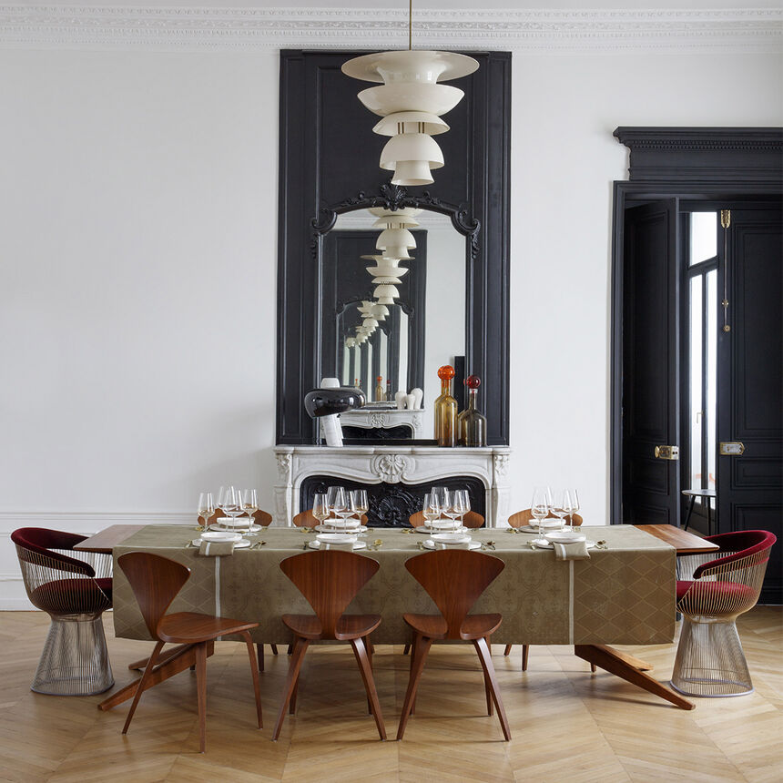 Mantel Armoiries Grege 175x320 100% lino, , hi-res image number 1