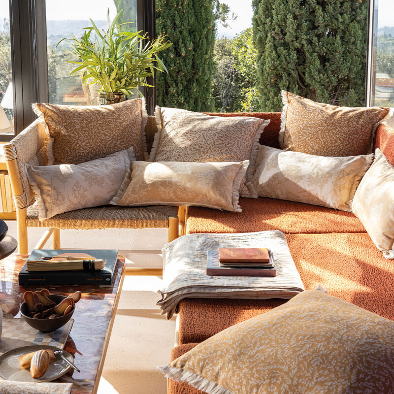 Funda de cojín Champêtre Brindilles 50x50 100% algodón, , hi-res image number 0