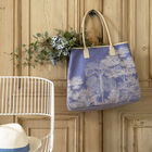 Bolsa de hombro Paysage Bleu  100% algodon, revestimiento acrílico. Adornos: Piel de vaca, , hi-res image number 0