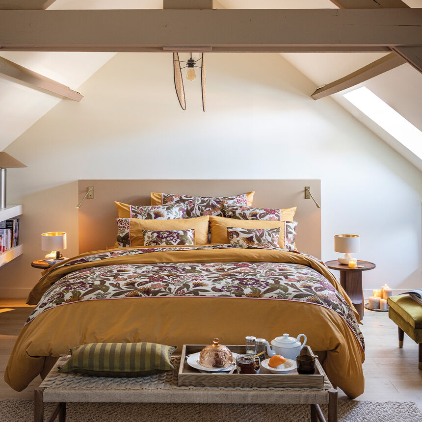 Funda decorativa Panache de fleurs  Miel 30X41 100% algod&oacute;n, , hi-res image number 2