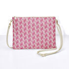Bolsa Picto Rose 28x21 100% algodon, revestimiento acrílico. Adornos: Piel de vaca, , hi-res image number 1
