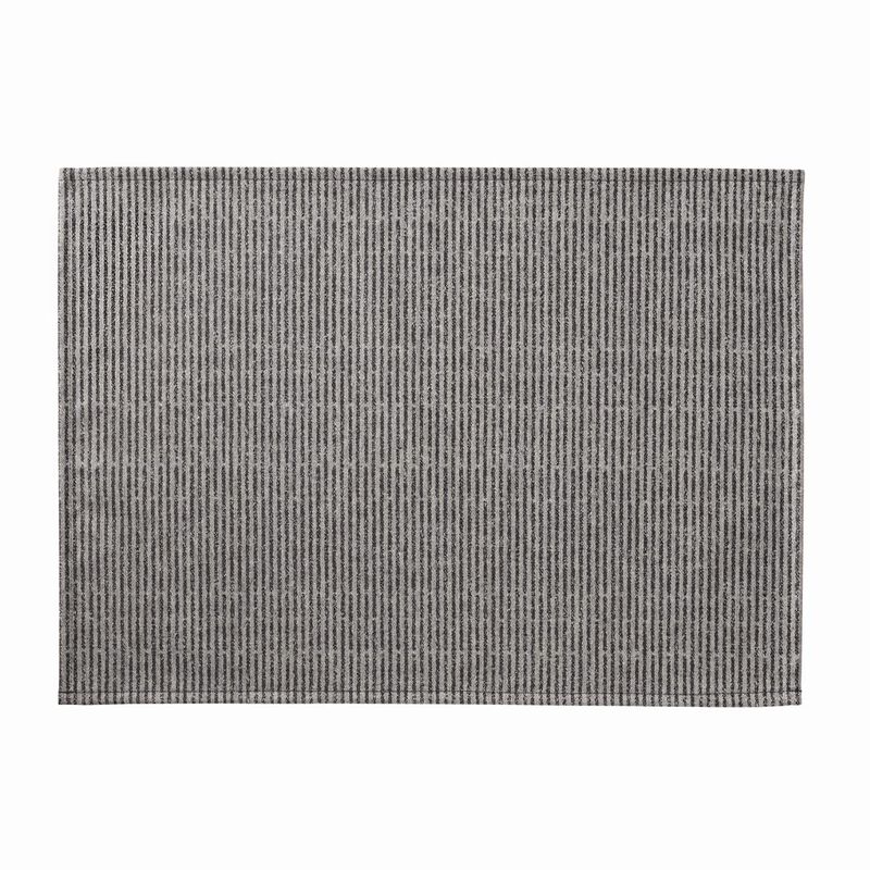 Individual antimancha Empreintes Rayures Charbon 50x36 100% algodón, , hi-res image number 0