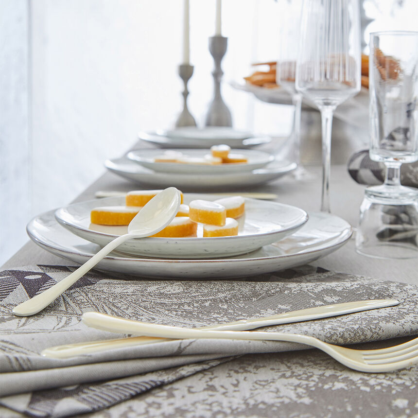 Mantel For&ecirc;t enchant&eacute;e Argent 175x175 100% algodon, , hi-res image number 1