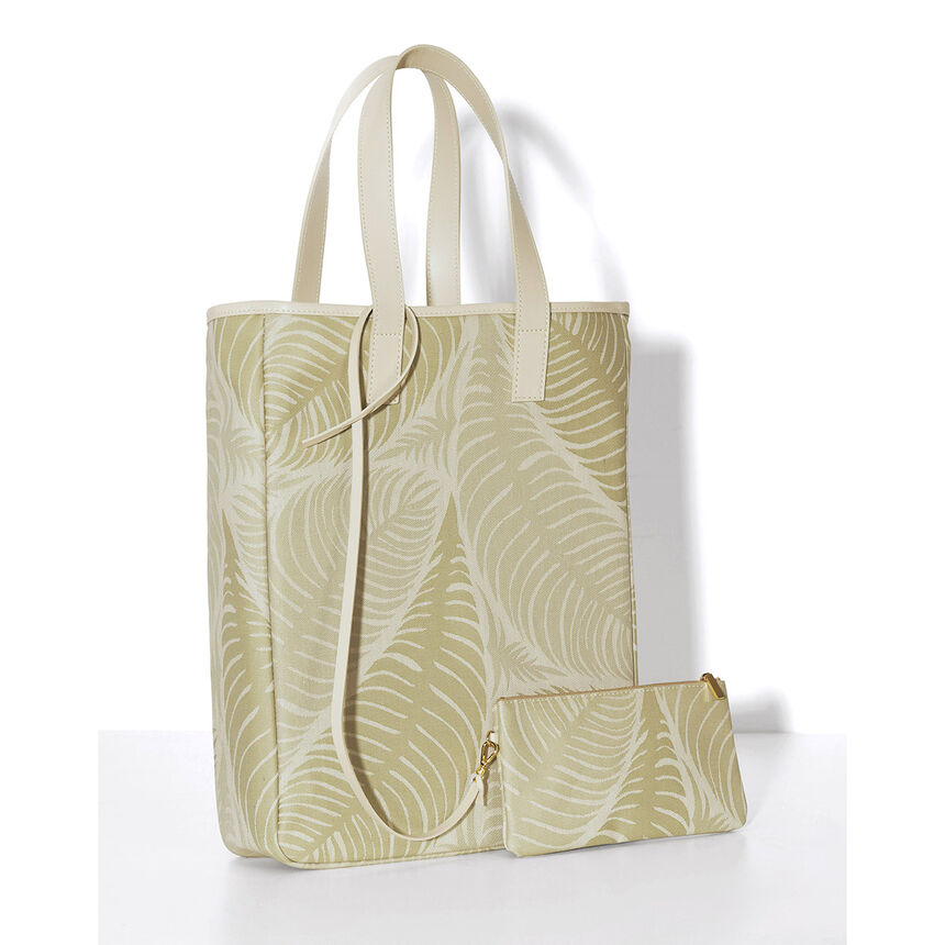Bolsa de mano Palme Vert  100% algodon, revestimiento acr&iacute;lico. Adornos: Piel de vaca, , hi-res image number 2