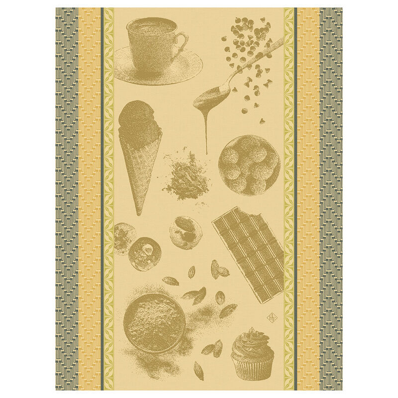 Paño de cocina Chocolats - Recettes Dulcey 60x80 100% algodon, , hi-res image number 0