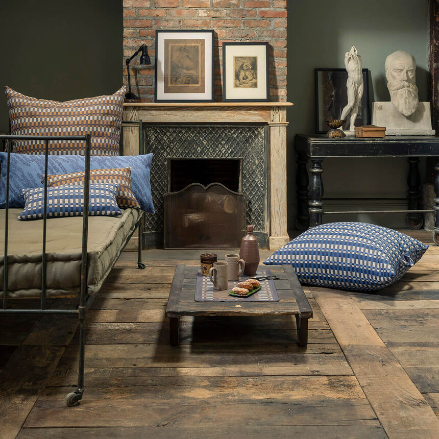 Funda de coj&iacute;n Origin Rythme Denim 30x50 100% algodon, , hi-res image number 2