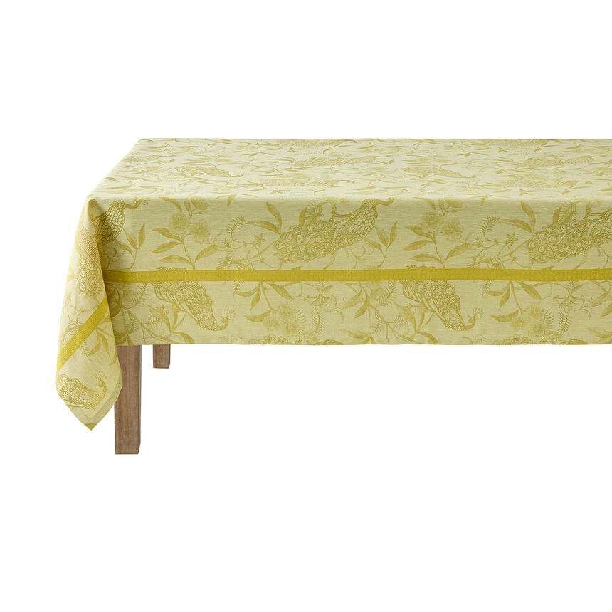Mantel &Agrave; l'orangerie Mimosa 175x175 100% lino, , hi-res image number 0