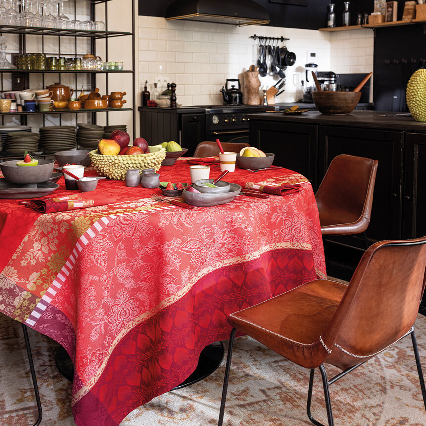 Mantel antimancha Gipsy Rubis 175x175 100% algod&oacute;n, , hi-res image number 0