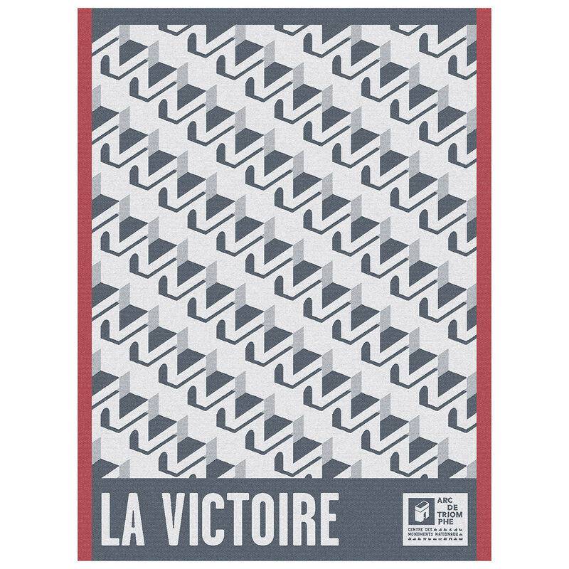 Paño de cocina Arc Victoire Bleu 60x80 100% algodon, , hi-res