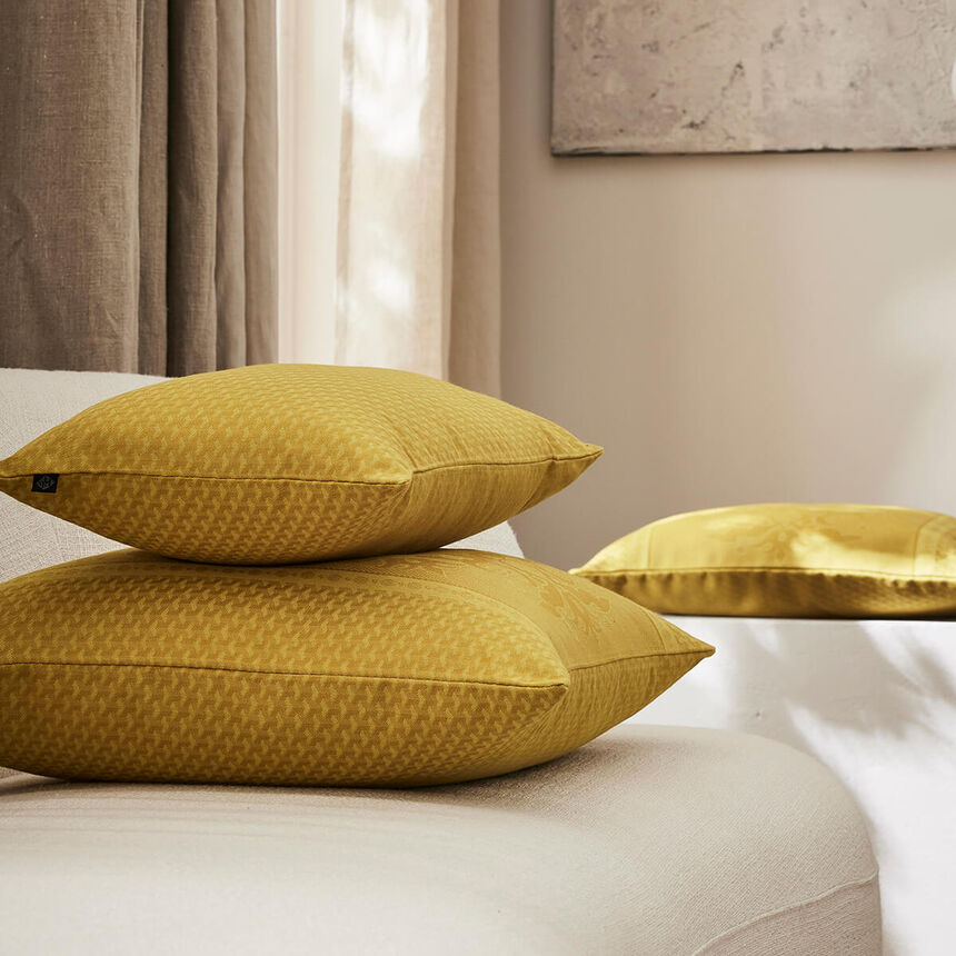 Funda de coj&iacute;n Palais V&eacute;nitien Ocre 50x50 100% algod&oacute;n, , hi-res image number 3