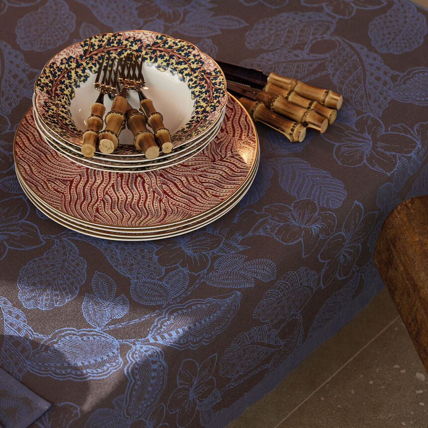 Mantel Sulawesi Terre Indigo 150x150 100% algodon, , hi-res image number 4
