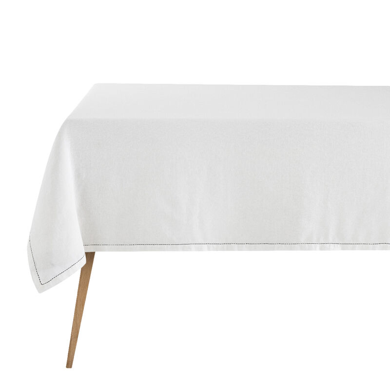 Mantel Nuances Blanc 150x150 50% algodón - 50% lino, , hi-res