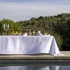 Mantel Portofino Bianco 175x175 100% lino, , hi-res image number 0
