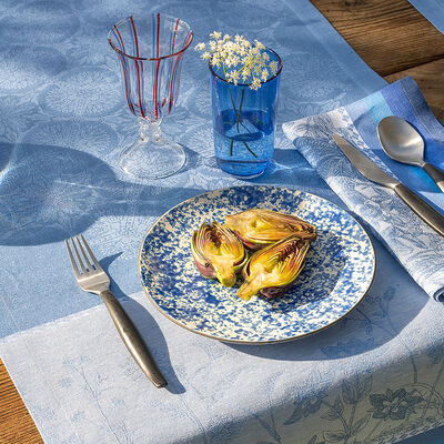 Servilleta Instant Bucolique Bleuet 58x58 100% lino,  Servilleta Instant Bucolique Bleuet 58x58 100% lino