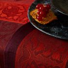 Mantel Ottomane Burgundy 175x175 100% lino, , hi-res image number 1