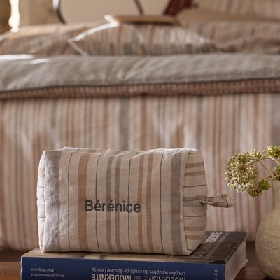 Neceser Dune Argan 21x11x13cm 50% algod&oacute;n - 50% lino