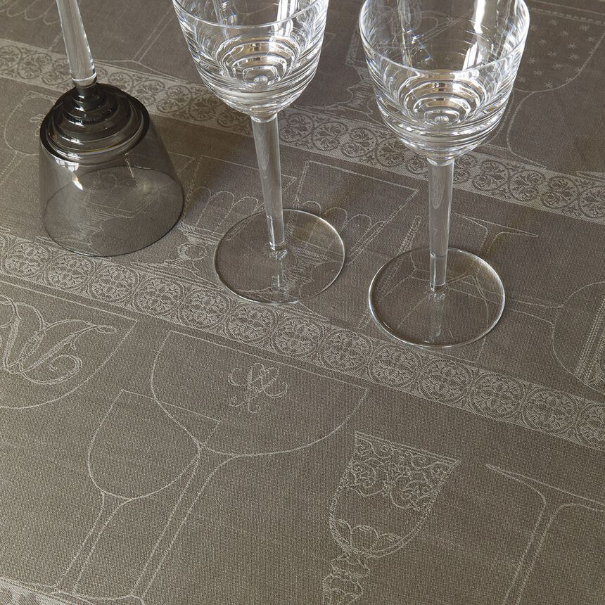Seca-vasos Cristal Poivre gris 60x80 100% lino, , hi-res image number 2