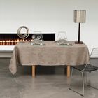 Mantel Tivoli Poivre gris 175x175 100% lino, , hi-res image number 1