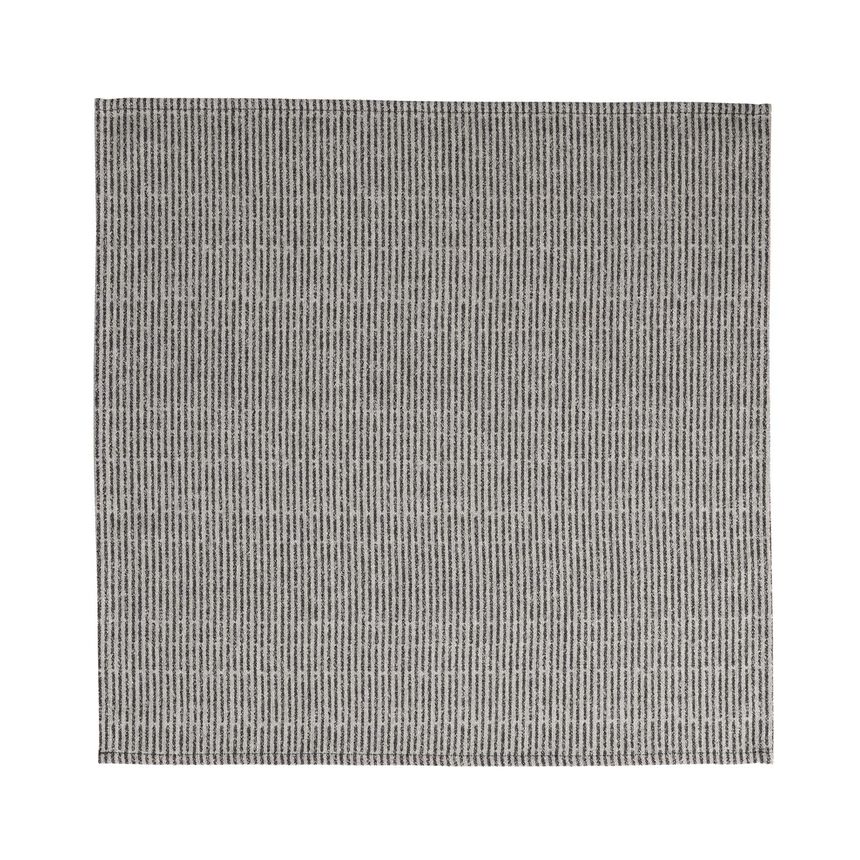 Servilleta Empreintes Rayures Charbon 50x50 100% algod&oacute;n, , hi-res image number 1