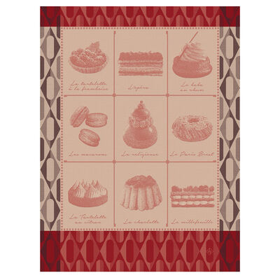Paño de cocina Pâtisseries Françaises Algodón,  Paño de cocina Pâtisseries Françaises Algodón