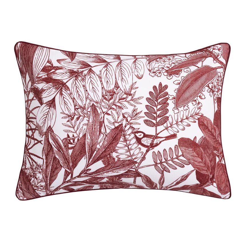 Funda decorativa Feuilles en sc&egrave;ne  Goji 30X41 100% algod&oacute;n, , hi-res image number 1