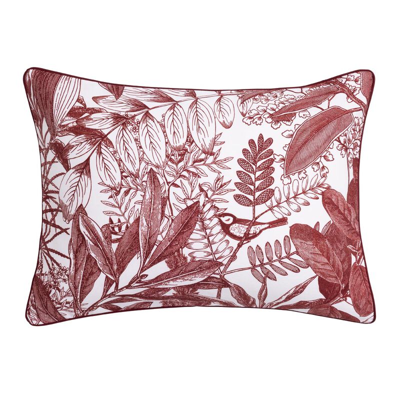 Funda decorativa Feuilles en scène Goji 30X41 100% algodón, , hi-res image number 1