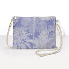Bolsa Paysage Bleu 20x15 100% algodon, revestimiento acrílico. Adornos: Piel de vaca, , hi-res image number 1