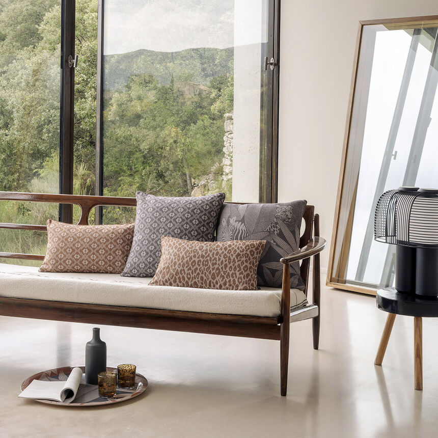 Funda de coj&iacute;n Nature Sauvage Elephant 50x50 100% algodon, , hi-res image number 0