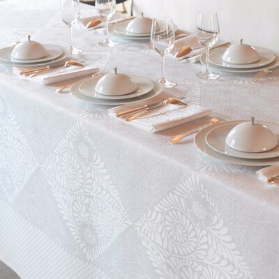 Individual Bosphore Blanc Blanc 54x38 50% algodon - 50% lino,  Individual Bosphore Blanc Blanc 54x38 50% algodon - 50% lino