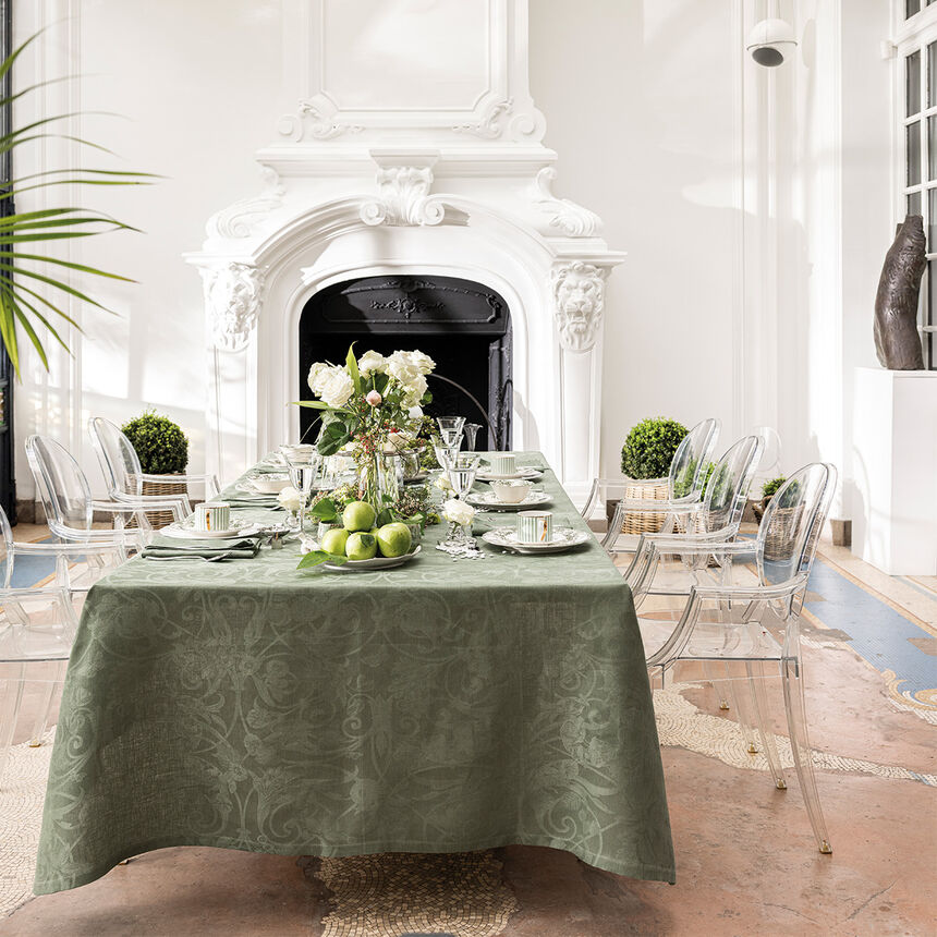 Mantel Tivoli Verveine 175x175 100% lino, , hi-res image number 1