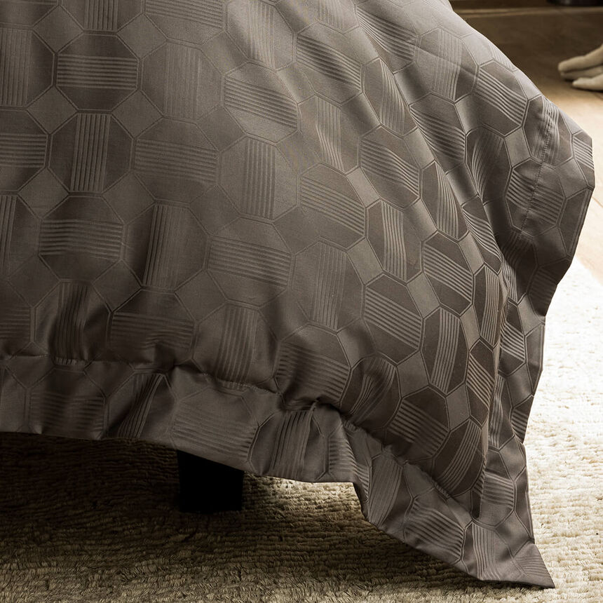 Funda de edred&oacute;n Palacio Fusain 135X200 100% algod&oacute;n, , hi-res image number 2