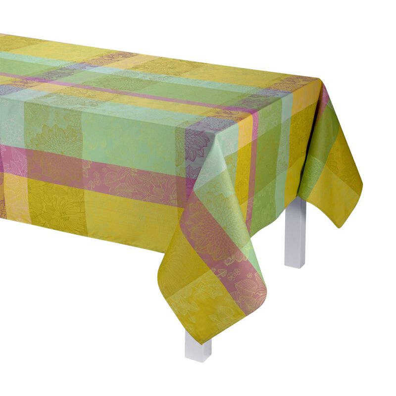 Mantel antimancha Marie Galante Citron 150x220 100% algodon, , hi-res image number 1