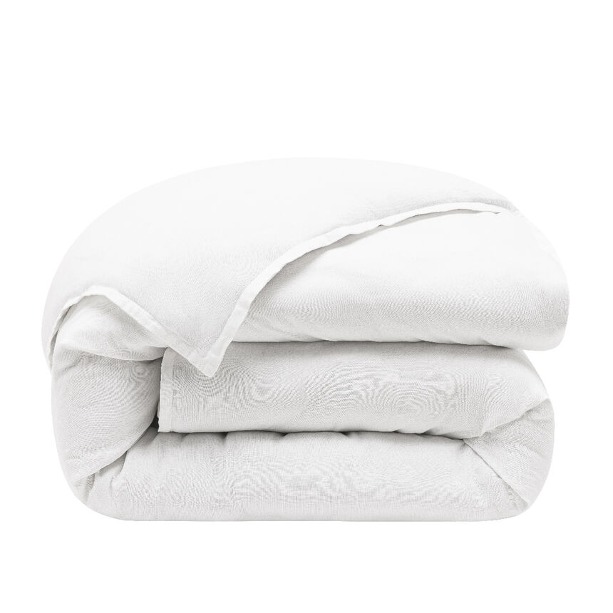 Funda de edred&oacute;n Nuances Blanc 140X200 50% algod&oacute;n - 50% lino, , hi-res image number 0