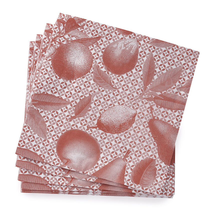 Servilleta de papel Arri&egrave;re-pays Peche 40x40 100% algodon, , hi-res image number 1