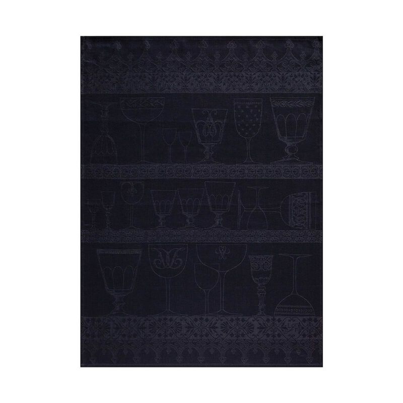 Seca-vasos Cristal Ardoise 60x80 100% lino, , hi-res image number 0