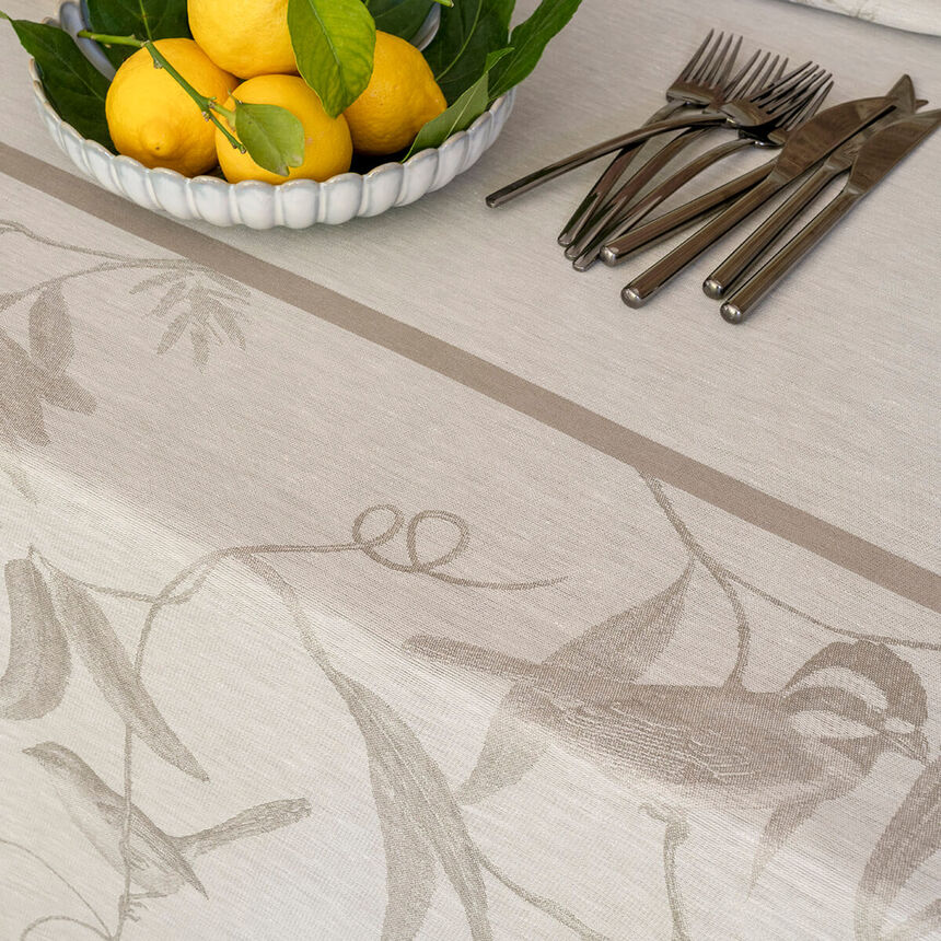 Mantel Voli&egrave;re Solaire 175x175 100% lino, , hi-res image number 1