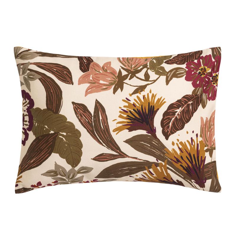 Funda decorativa Panache de fleurs Miel 30X41 100% algodón, , hi-res image number 1