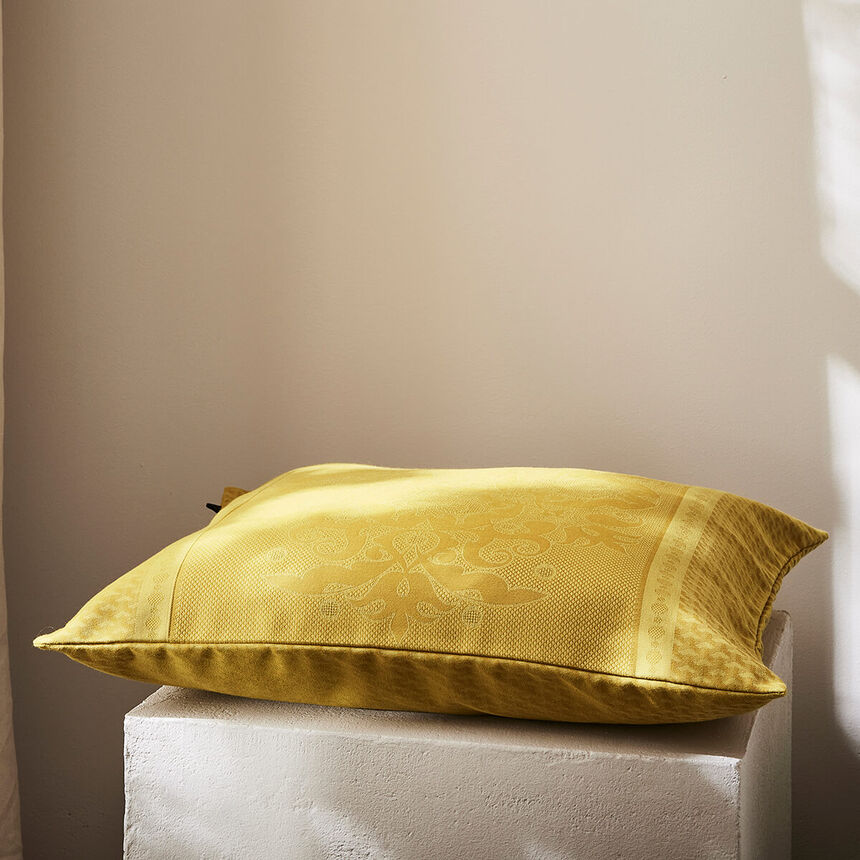 Funda de coj&iacute;n Palais V&eacute;nitien Ocre 50x50 100% algod&oacute;n, , hi-res image number 0