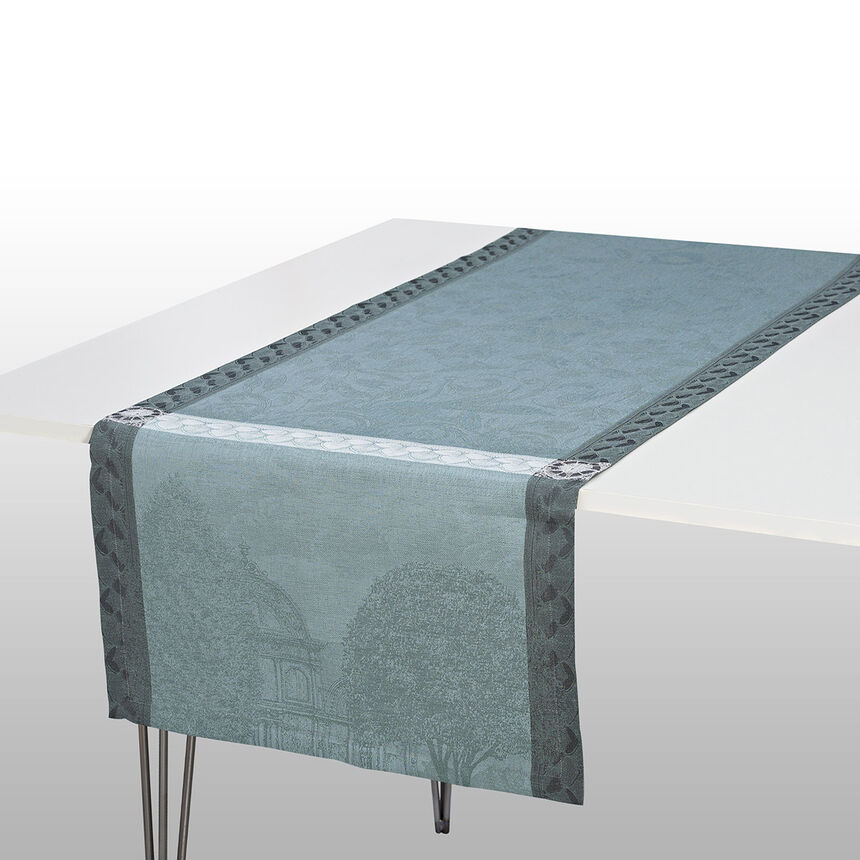 Camino de mesa Symphonie Baroque Fumee 50x150 100% lino, , hi-res image number 0