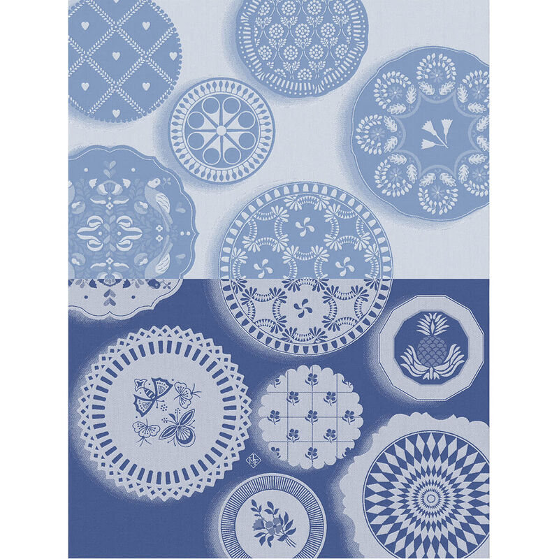 Paño de cocina Faïence Bleuet 60x80 100% algodón, , hi-res image number 0