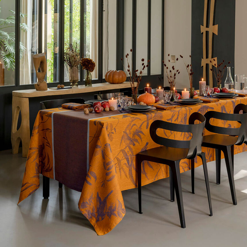 Mantel Voli&egrave;re Nocturne 175x175 100% lino, , hi-res