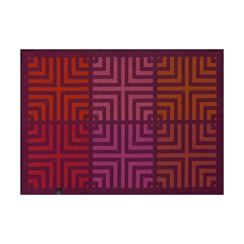 Individual Kaléidoscope Illusion prune 50x36 100% algodon, , hi-res image number 1